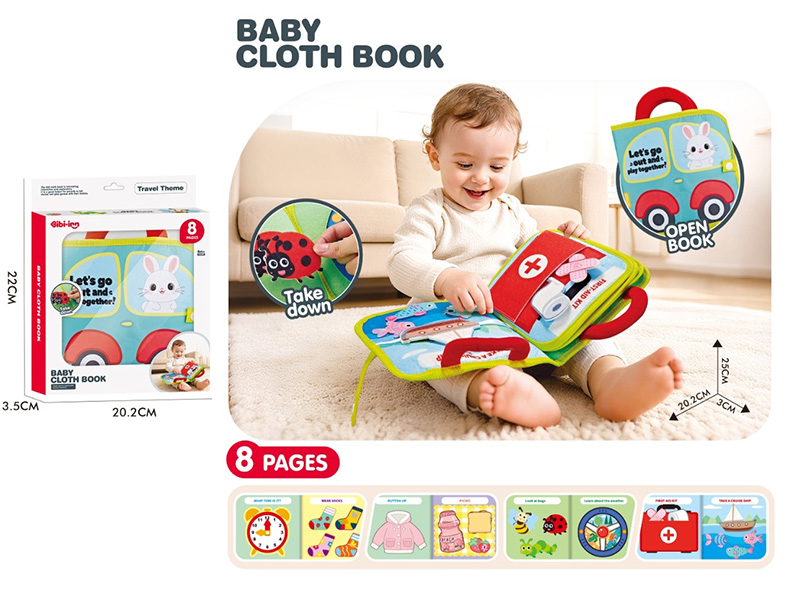 8 Pages Baby Cloth Book