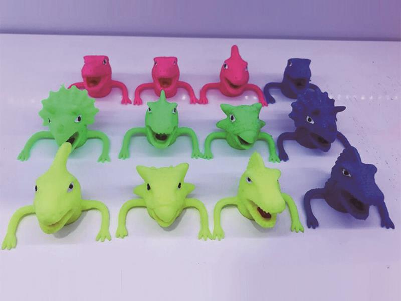 Dinosaur Head Finger Puppets