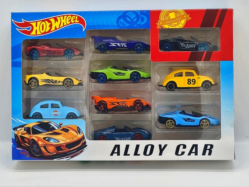 Ten 1:64 Firewheel Sliding Alloy Racing Cars