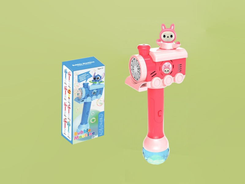 Labubu Automatic Rotating Electric Bubble Stick(Lights And Music)