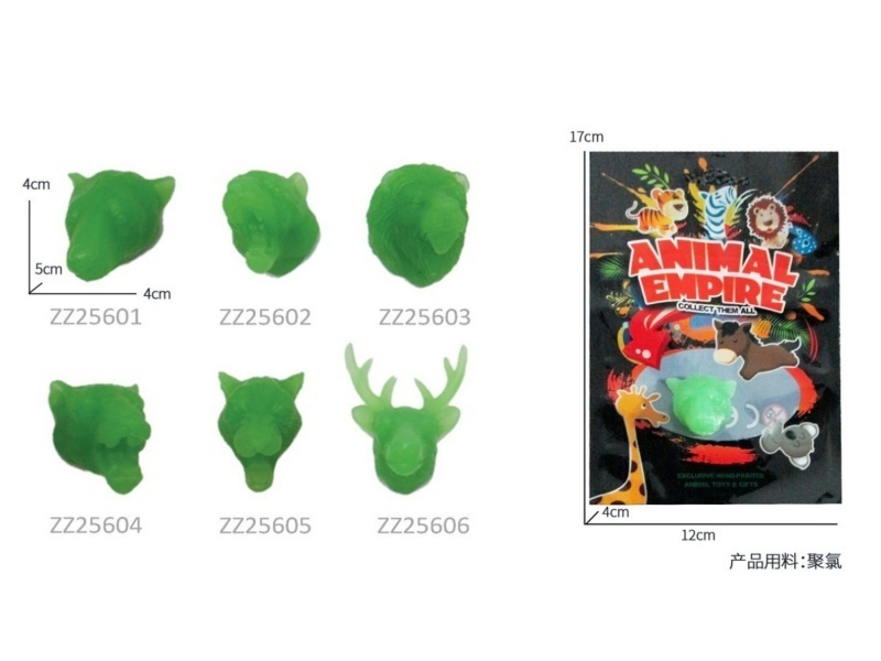 Fluorescent Animal Fridge Magnets - Elk