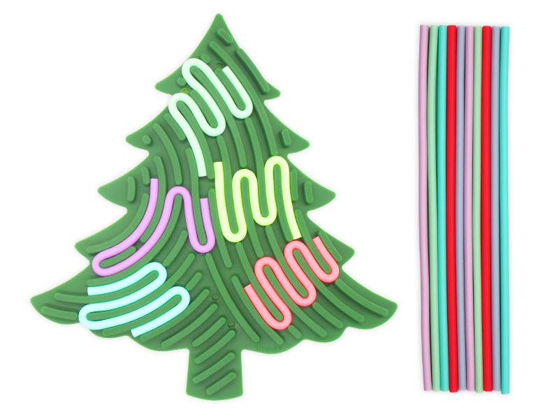 Children Silicone Sensory Activity Board(Christmas Tree)