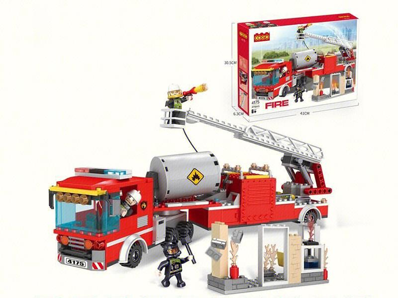 Fire Control Series Building Blocks - Rescue Vehicle 414pcs
