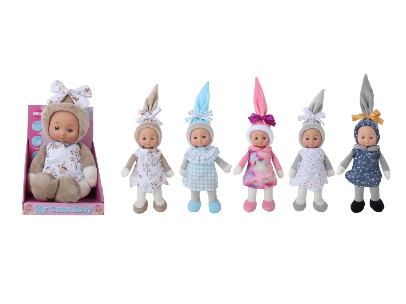5 Types Of 10-Inch Cotton-Filled Baby Doll With No Outerwear And Hands And Feet