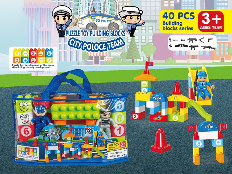Police Building Blocks 40pcs