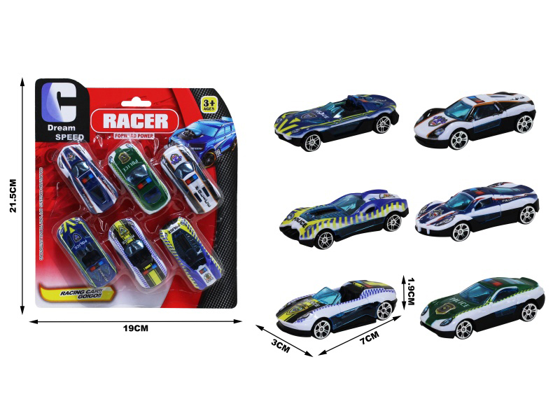 Silde Cars 6pcs