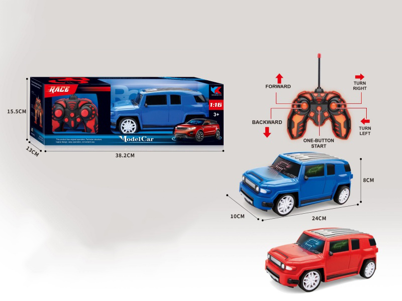 The Body Of The 1:16 Toyota Off-Road 5CH Simulation Remote Control Car Without Power Included: With 3D Lighting Remote Control And Glow