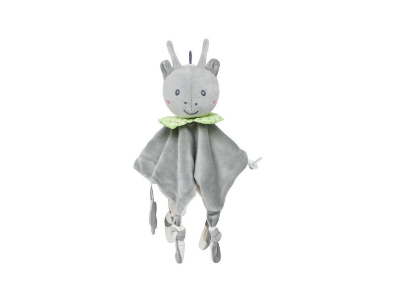Solid-Color Deer Baby Teething Pad