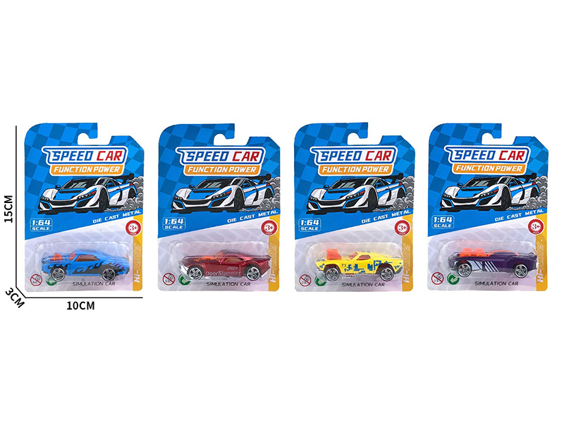 1:64 Electroplating Slide Alloy Car
