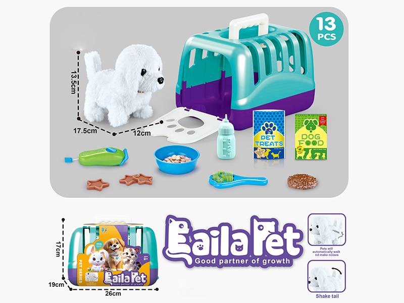 B/O Dog Pet Cage Set
