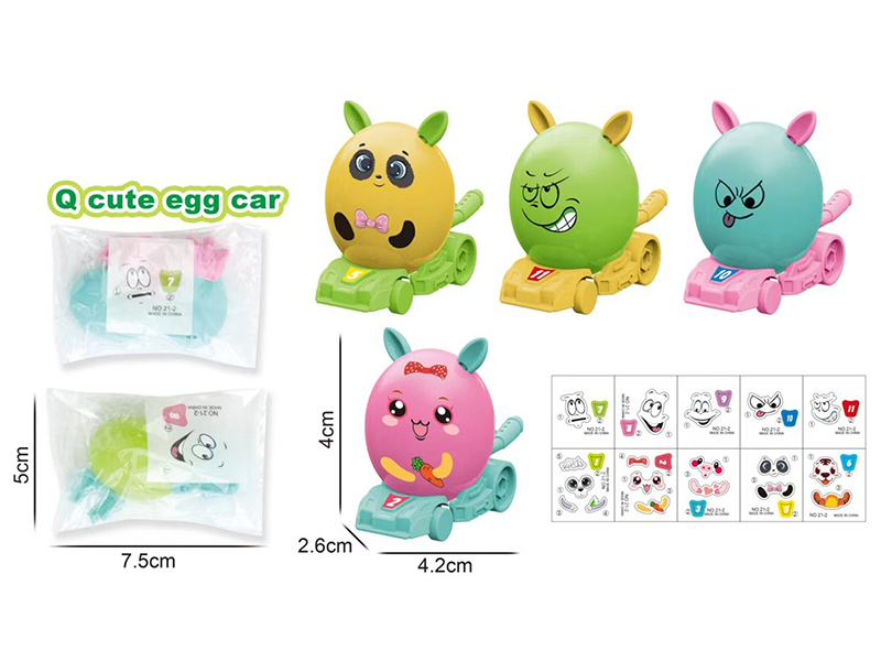 DIY Assembly Cute Egg Car