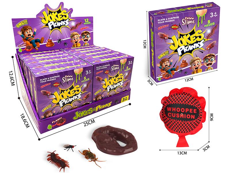 Practical Joke Toy Set 12PCS
