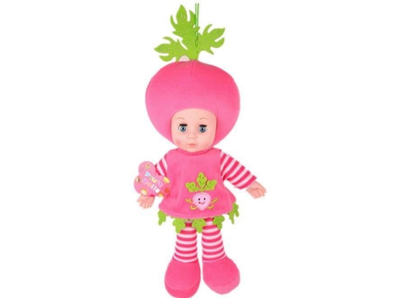 14-Inch Radish And Fruit Doll With Music