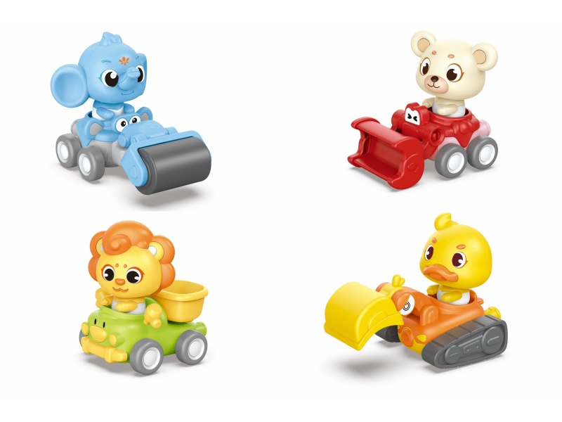 Animal Rebound Engineering Vehicle (Four Models Mixed)