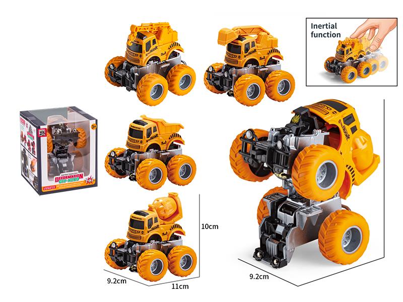 Friction Crash Deformation Off-Road Engineering Truck 1pcs