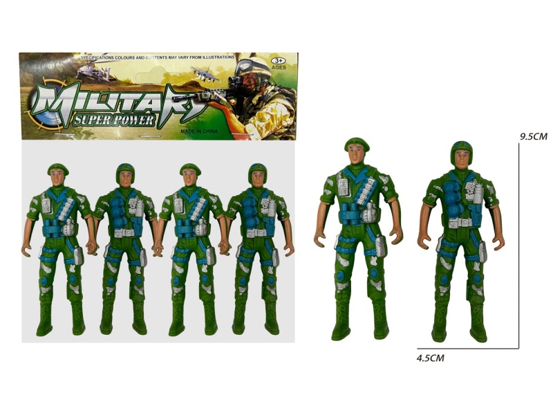 4 Soldiers (Green)