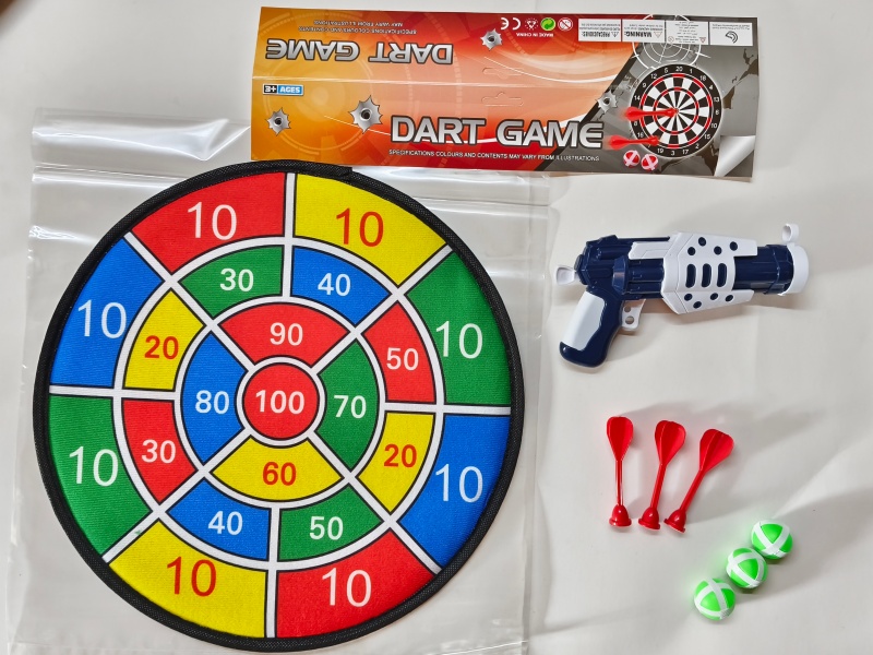 36CM Velcro Dartboard With Sticky Ball, Gun, Dart