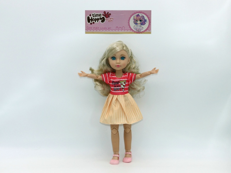 12-Inch 15-Joint Brown Doll
