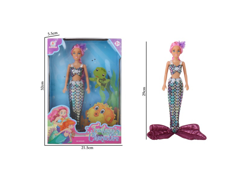 11.5-Inch Injection-Molded Hand-Blown Air Body Mermaid