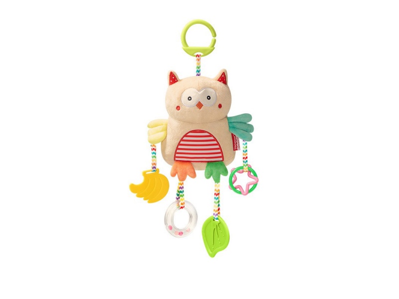 Owl Baby Teething Plush Pendant