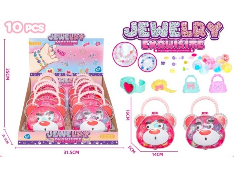 Diy Beaded Accessories Bear Bag
