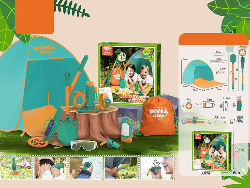 Outdoor Treasure Hunt Set With Tent