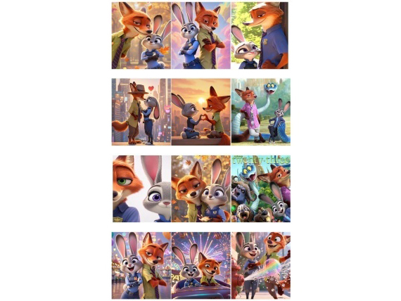 Crazy Animal City Series Ysu Cartoon Series Diamond Painting Children And Adults Handmade Diy With Frame And Diamond Points 40X50
