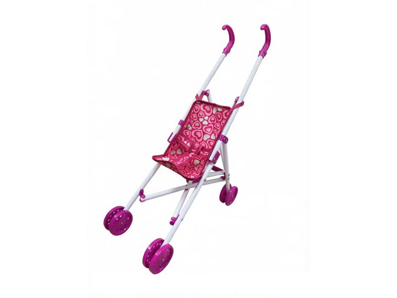Plastic Baby Stroller (New Red Heart Cloth)