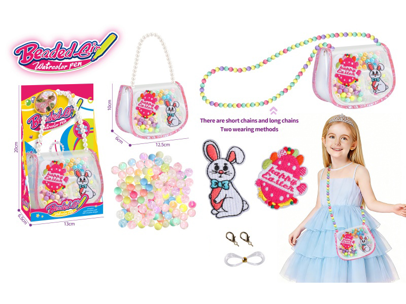 DIY Beads Crossbody Bag 2-In-1 Handmade Easter Theme