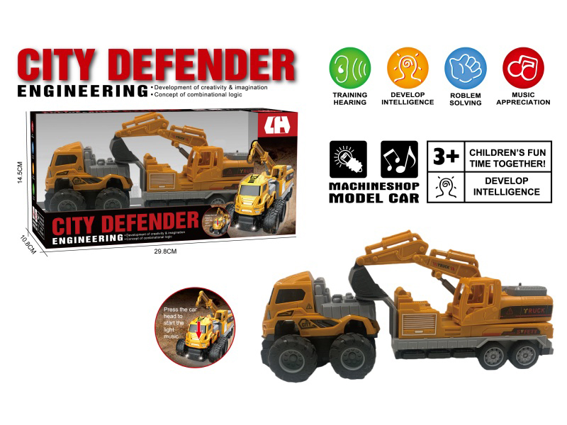 1:16 Friction Engineering Excavator With Sound And Lights