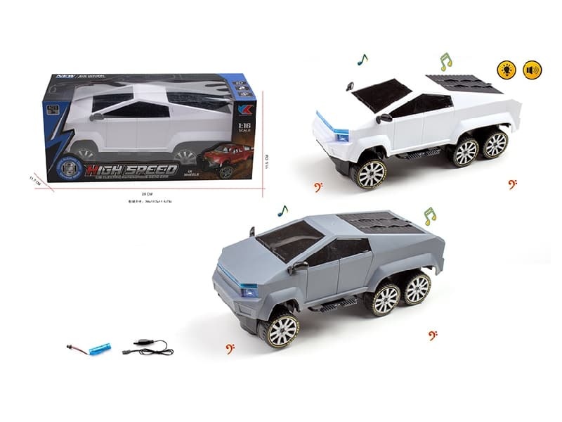 1:16 Six-Wheel Tesla Car With Music And Light