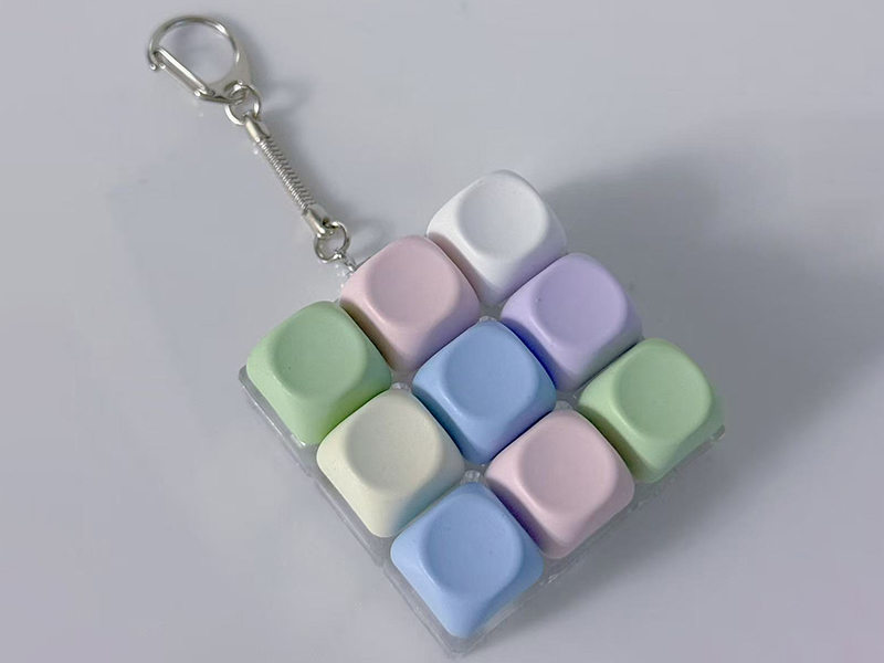 9-Key Keyboard Keychain - With Light