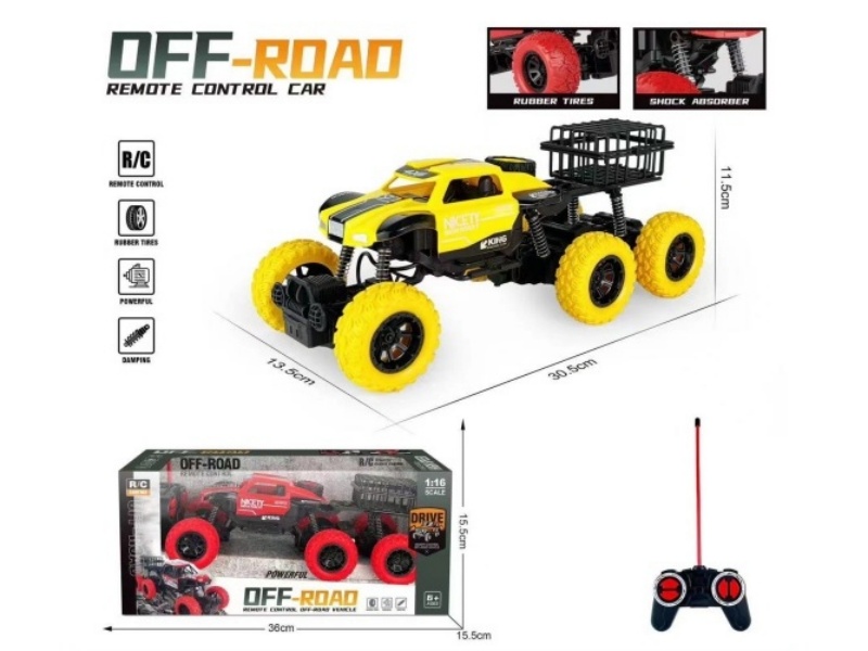 Four-Way Six-Wheel Climbing Vehicle With Lights (1:16)