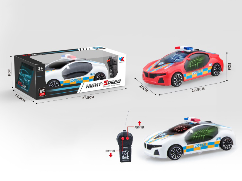1:18 Bmw Remote Control Police Car Without Power Included +3D Lighting