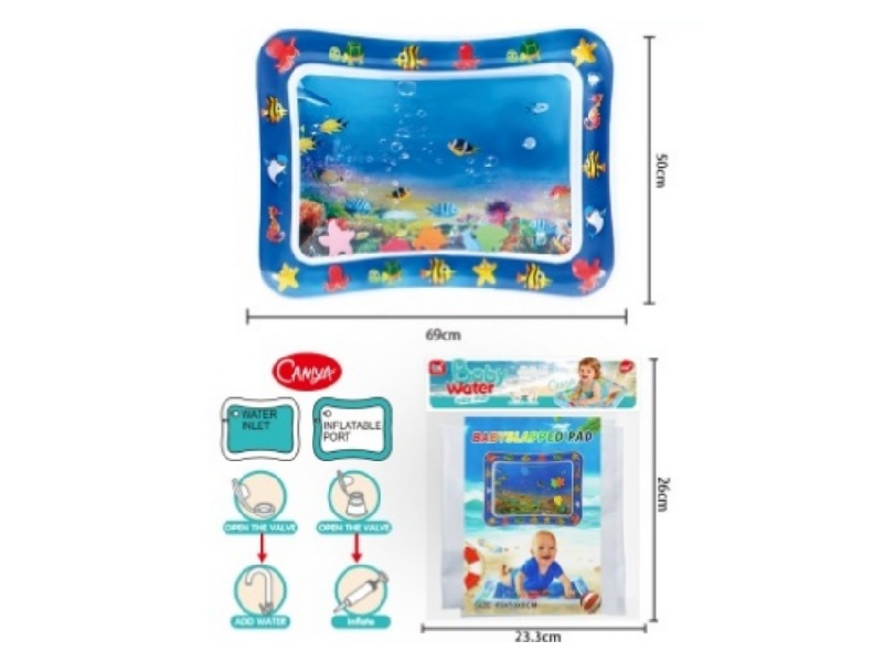 Babies Pat Water And Lie On Pads