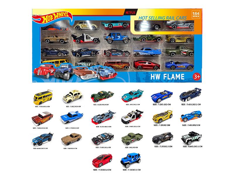 1:64 Alloy Cars 20PCS