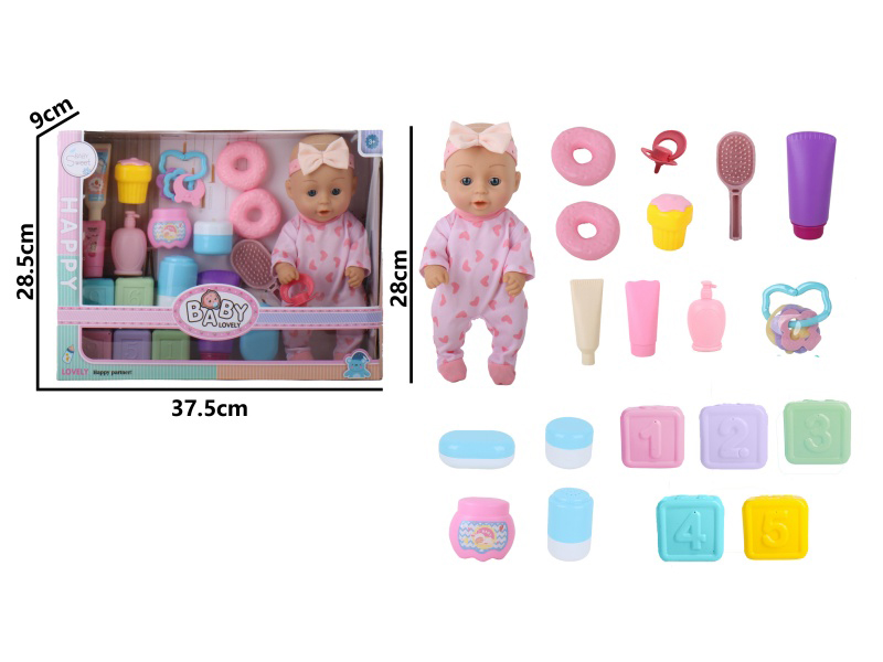 11-Inch Full-Body Rubber Doll (Without Male Or Female Features) Accessories