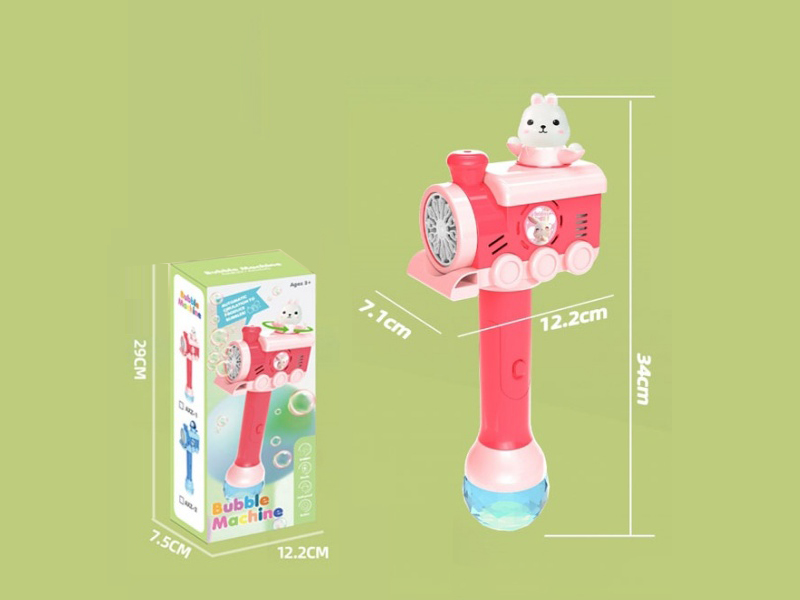 Rabbit Automatic Rotating Electric Bubble Stick(Lights And Music)