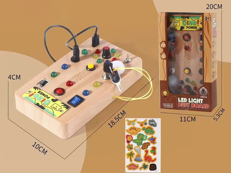 Early Education Puzzle Dinosaur Switch Busy Board Toys