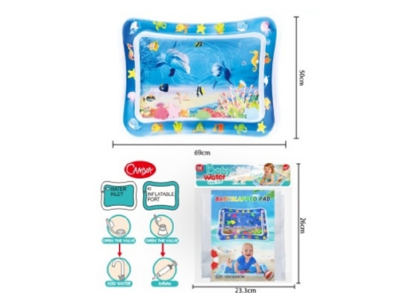 Babies Pat Water And Lie On Pads