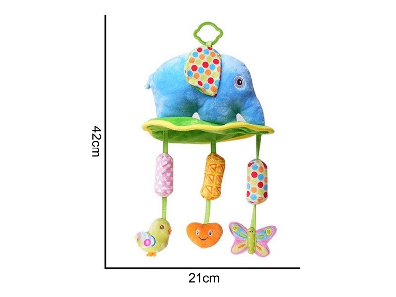 Plush Blue Elephant Big Wind Chime