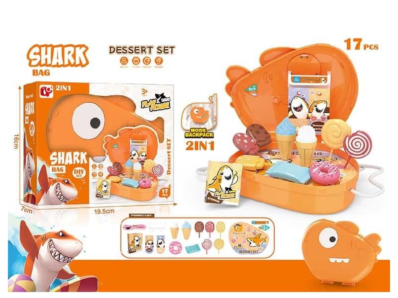 Cartoon Shark Dessert Set Backpack