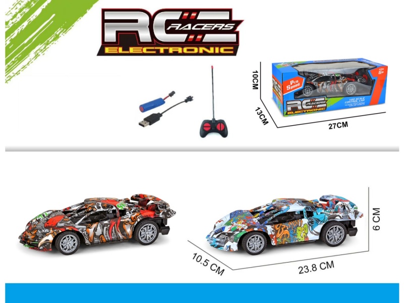 4-Channel RC  Painted Duck Skeleton Car