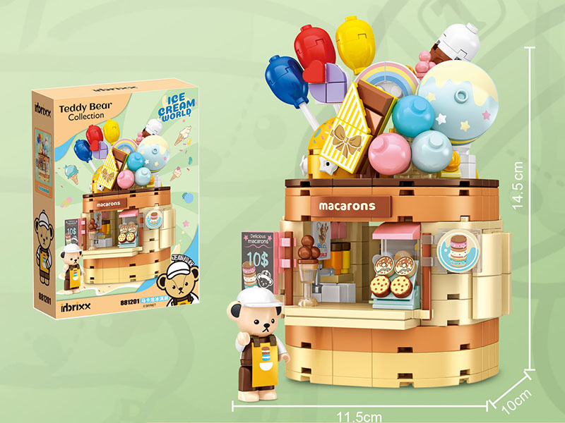 Teddy Bear Collection Building Blocks - Ice Cream Shop 354pcs