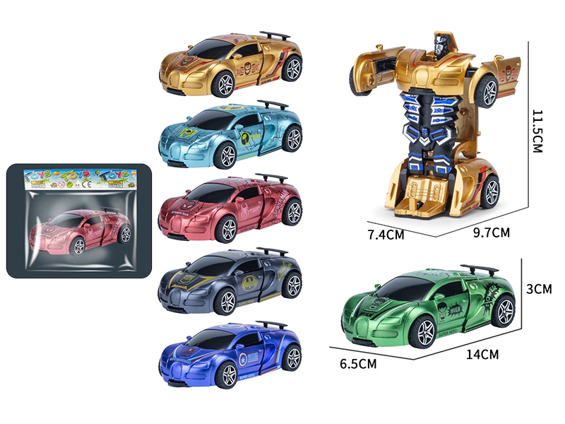Friction Crash Deformation Car 1pcs