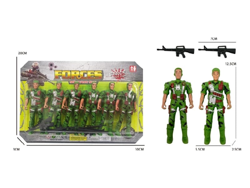 Six Soldiers With Guns