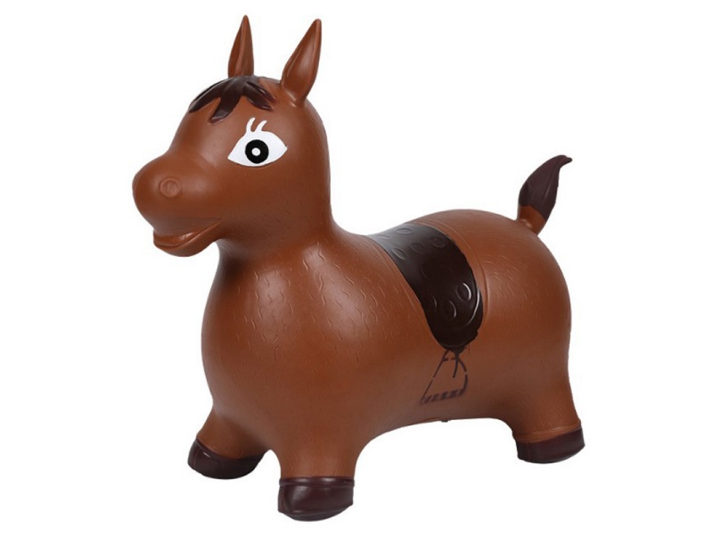 Inflatable Cartoon Brown Horse (With Music)