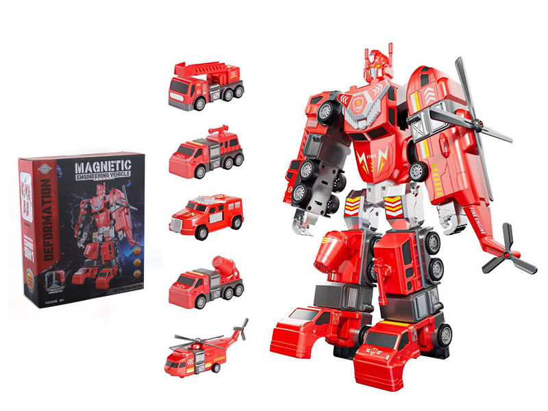Magnetic Transformation Fire Control Robot