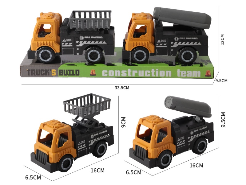 Slide Engineering Fire Fighting Truck + Lift Truck