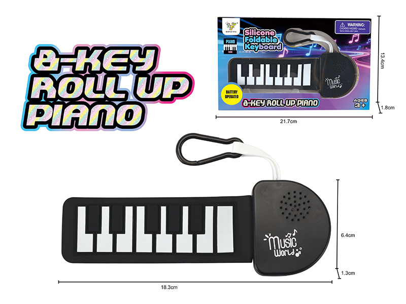 Mini Monochrome Silicone Piano